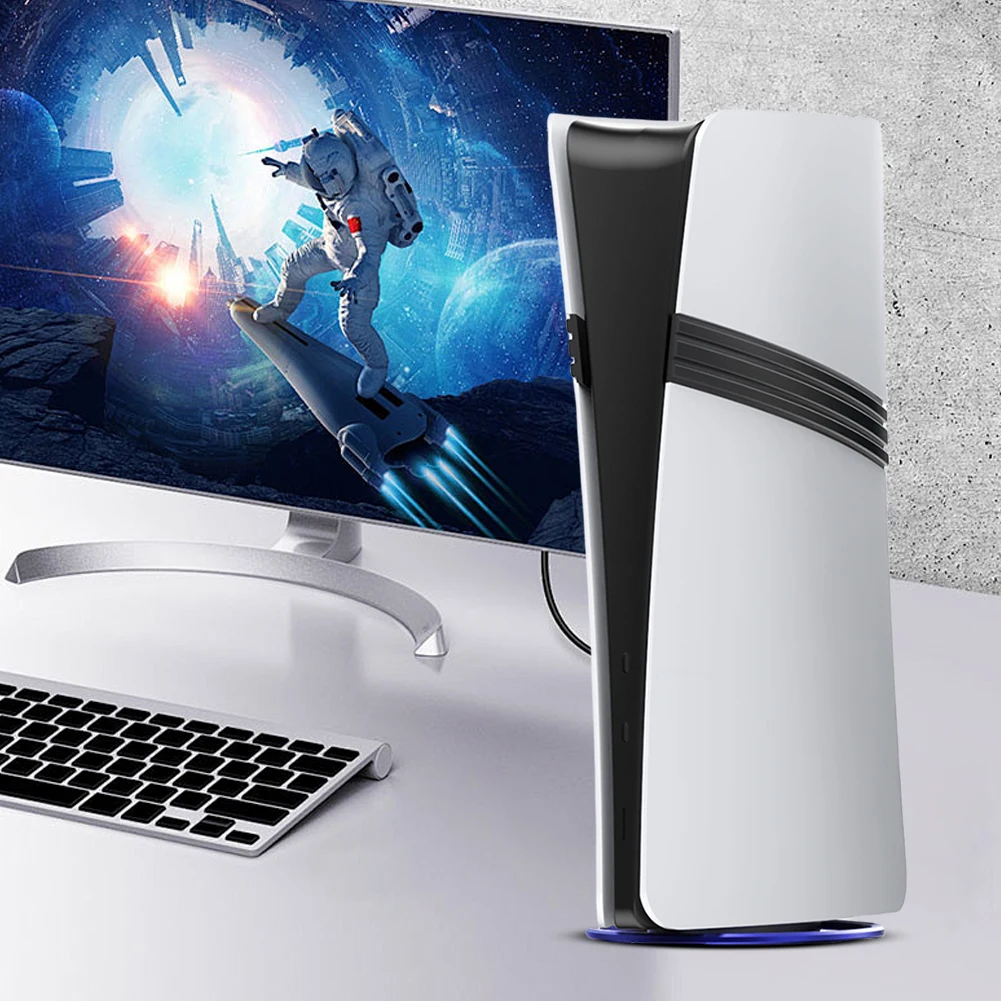 Metal Vertical Cooling Stand Base For PS5 Pro/PS5 Slim/PS5 Console Bracket Game Console Anti-Slip Holder For PS5 Accessories view 3
