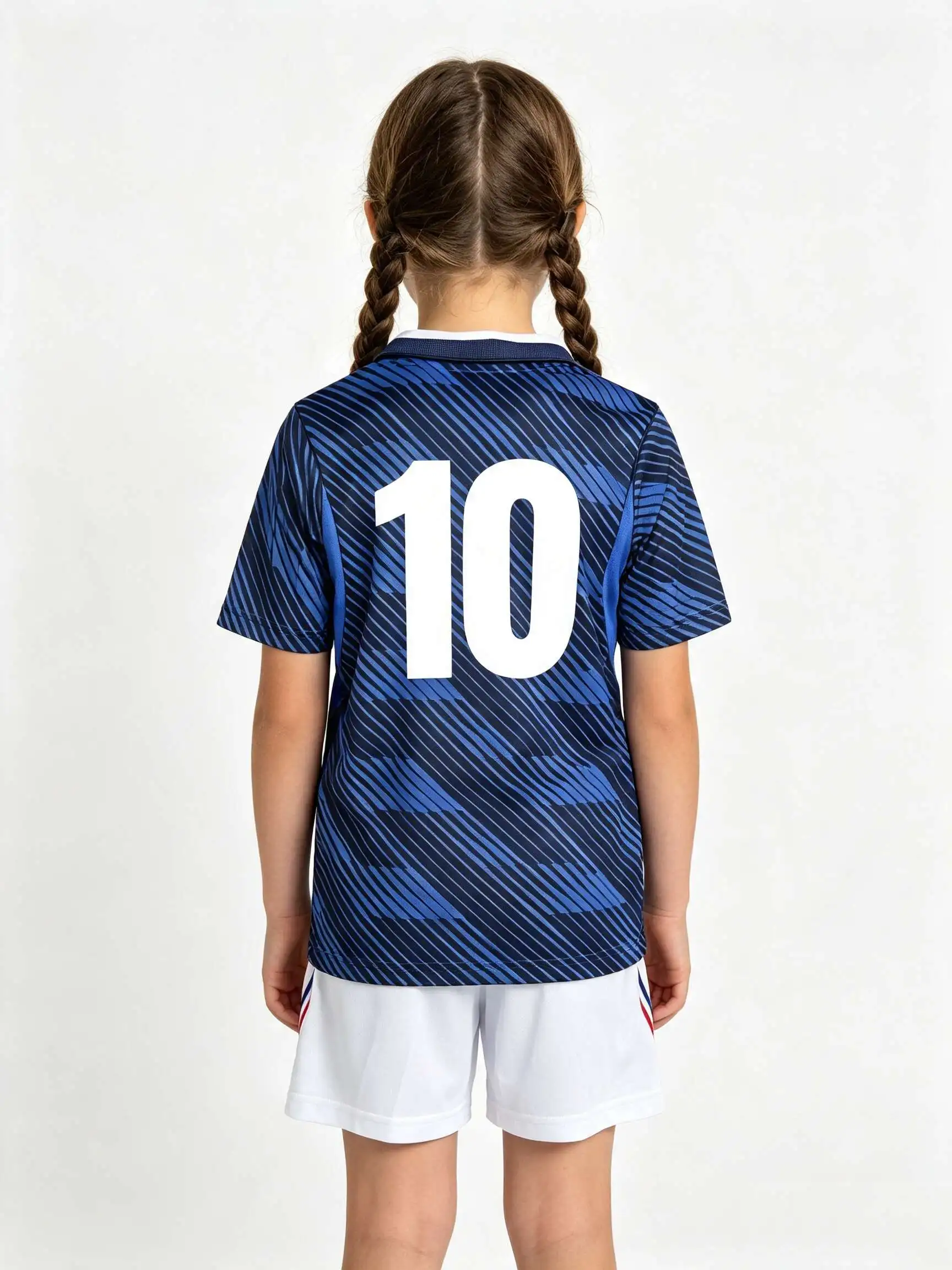 New 26/27 Unisex  Soccer 2‑Piece Set, Kids Adults Parent‑Child Kit, Custom No.1 7 8 9 10 for School Outdoor Team Sports