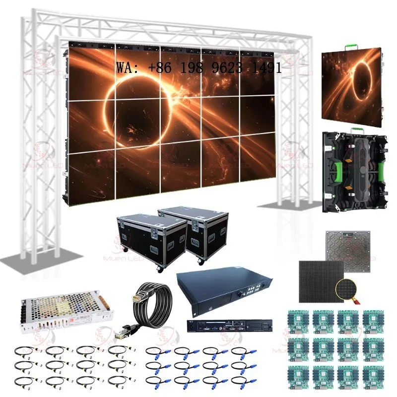 

P3.91 Indoor Rental LED Display Screen 500x500mm Ultra HD Lightweight Panel SDK Function for Event Retail Commercial Advertising