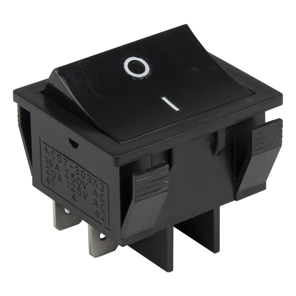 KCD7-301 Melubangi 28X31 Mm 6 Pin On-Off Perahu Rocker Switch Saklar Daya