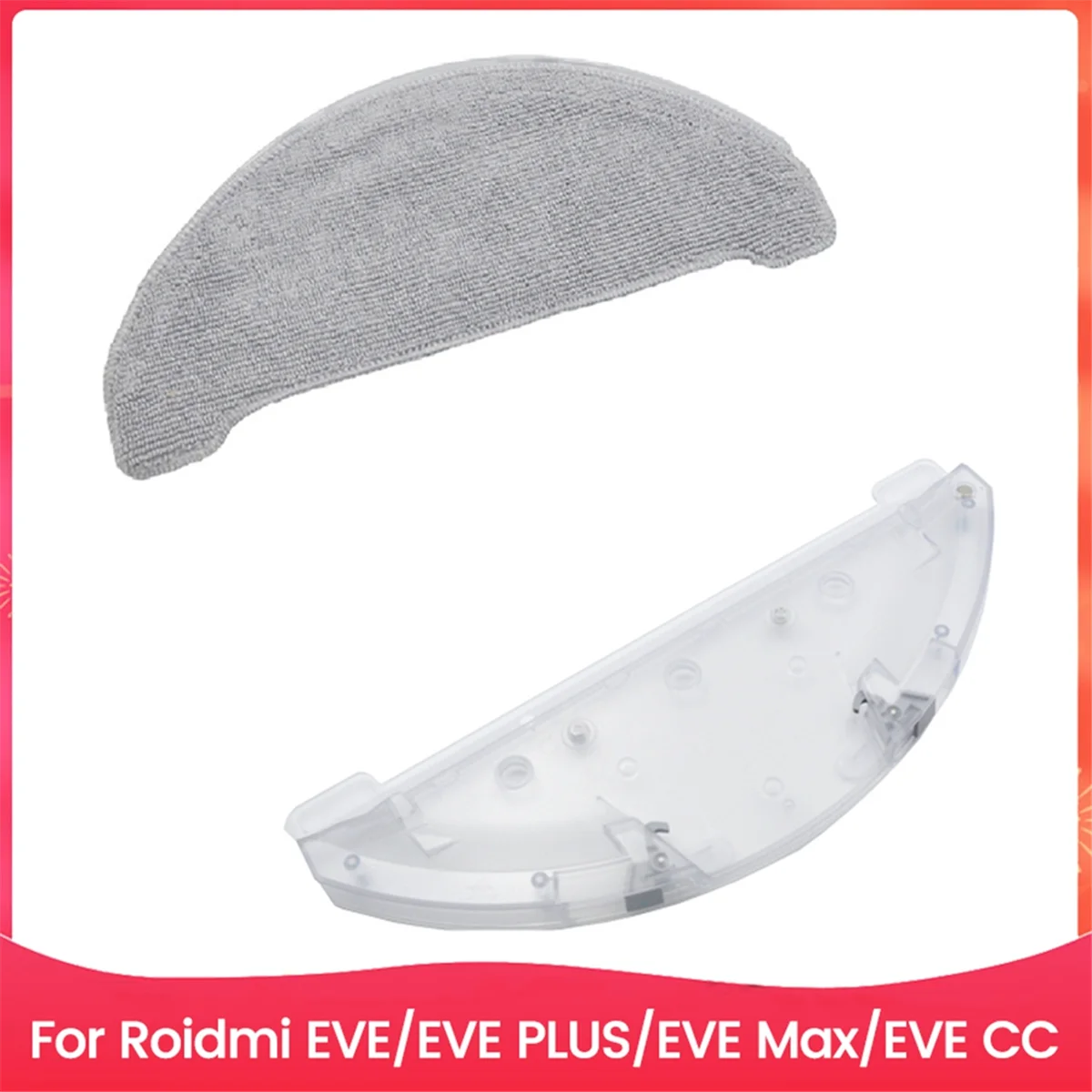 

Retails For Roidmi Eve/Eve Plus/Eve Max/Eve CC Vacuum Microfiber Pads Mop Bracket Replacement Kit Efficient Floor Cleaning