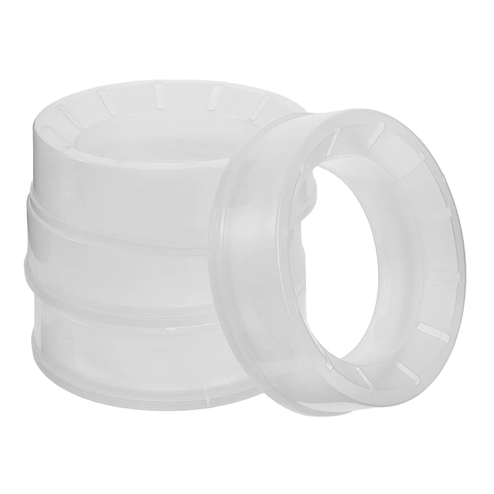 4Pcs Diaper Pail Refill Rings Strong Tear-Resistant Plastic Odor Seal Nursery Trash Can Replacement Refill Rings