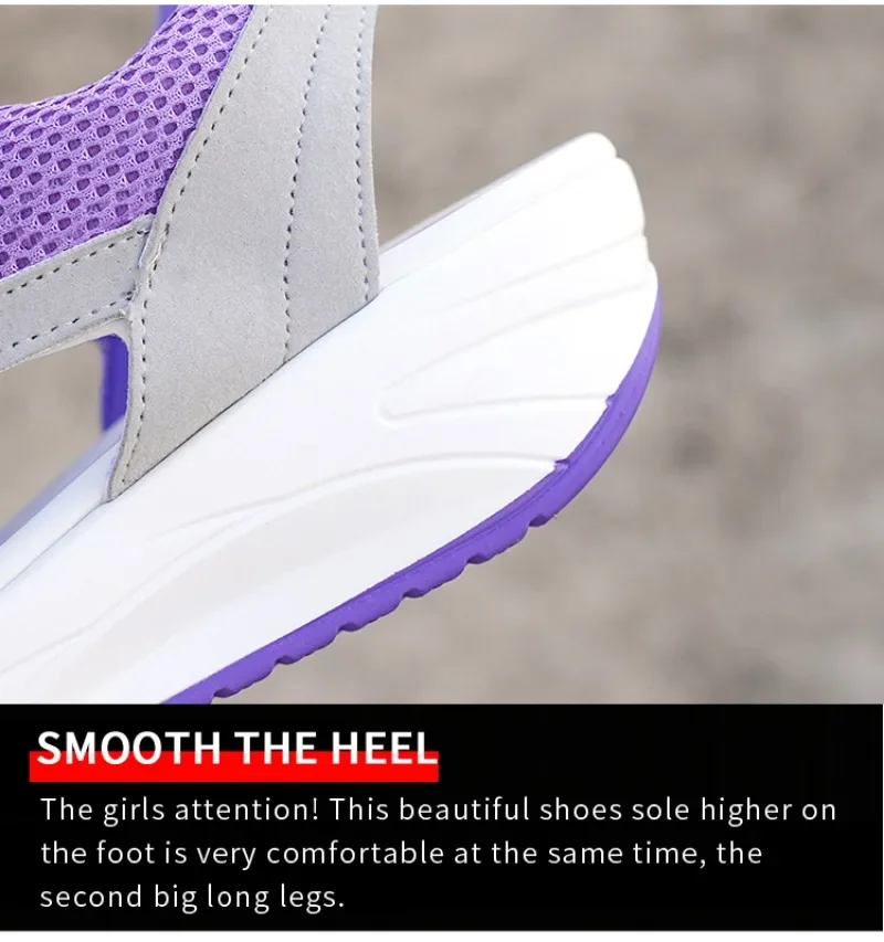 Women\'s  Strappy Platform Sandals Sports Sabot Sneakers Shoes Open Toe Comfortable Casual Mesh Breathable Sandals Summer 2023