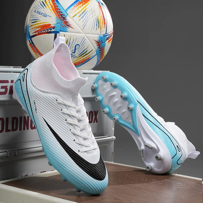 

Football Shoes Society Professional Field AG/FG Studded Casual Soccer Shoes Sport Wear Cleats Sneaker Non Slip Football Boots