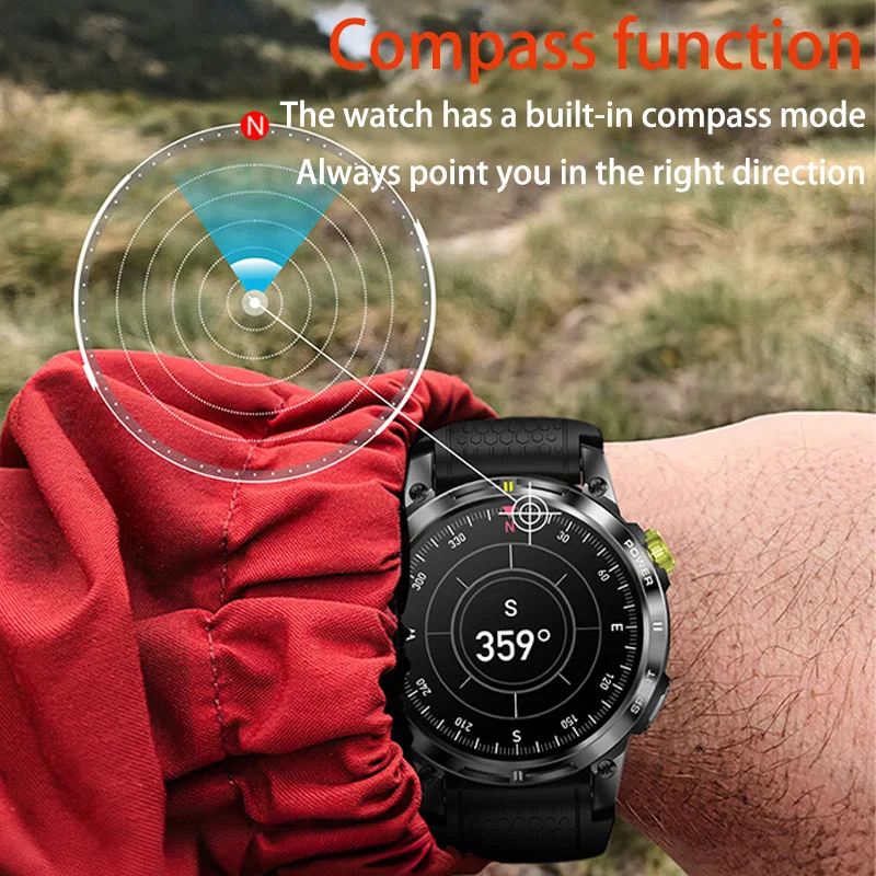 Xiaomi Mijia GPS Compass Outdoor Sport Smart Watch Men Voice Assistant Bluetooth Call Heart Rate Monitor Fitness Women's Watches