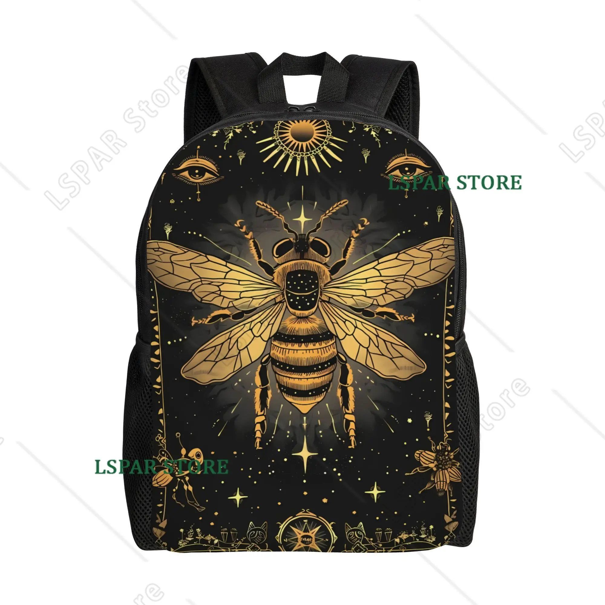 

Рюкзаки на тему астрологии с дизайном Apidae, идеально подходящие для студентов, с ремнями для путешествий и повседневными принтами для ноутбуков.