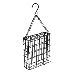 Comedero colgante para pájaros de exterior con gancho y cadena