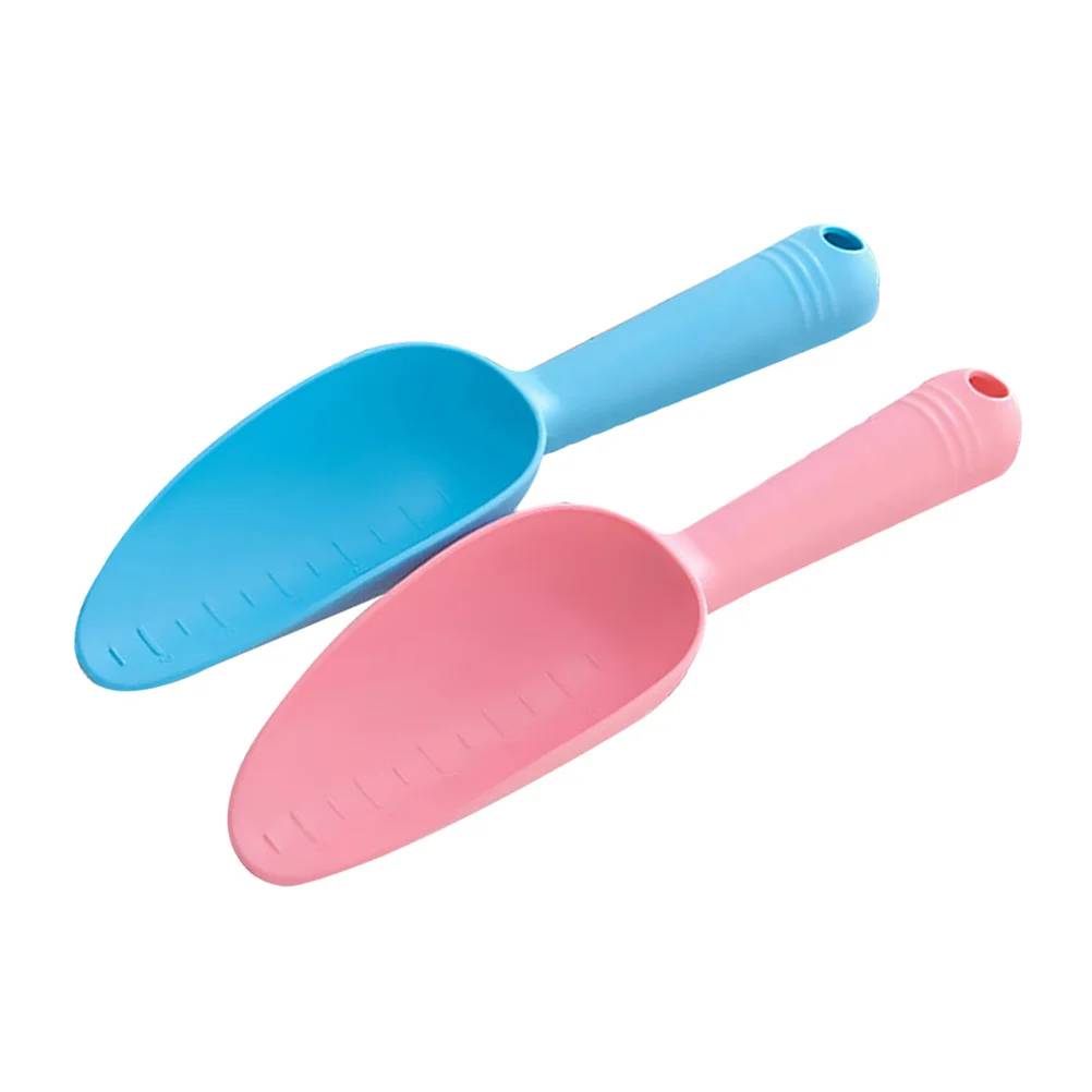 

2Pcs Portable Dog Cat Food Scoop Plastic Pet Food Shovel Deep Bowl Measuring Scoop Household Practical Cat Shovel