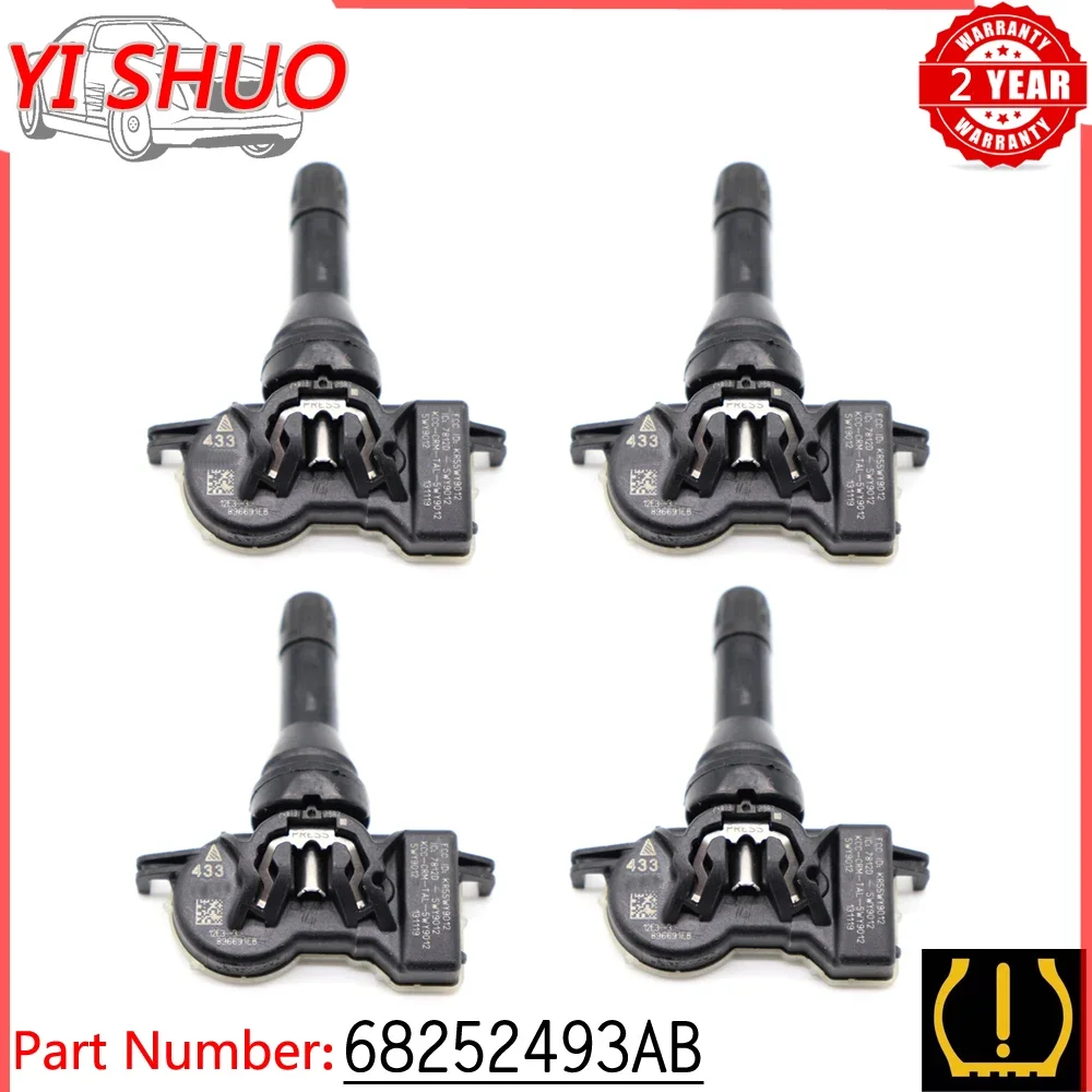 Машина 68252493 AB TPMS Sensor Tire Air Pressure Sensor Monitoring System dla Jeep Renegade Grand Cherokee Compass 2015-2019 433Mhz Машина 68252493 AB TPMS Sensor Tire Air Pressure Sensor Monitoring System dla Jeep Renegade Grand Cherokee Compass 2015-2019 433Mhz