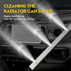 High Pressure Wash Car Water Tank Radiator Condenser Cleaning Wand Tool Removal-Free For Wash Gun 1/4