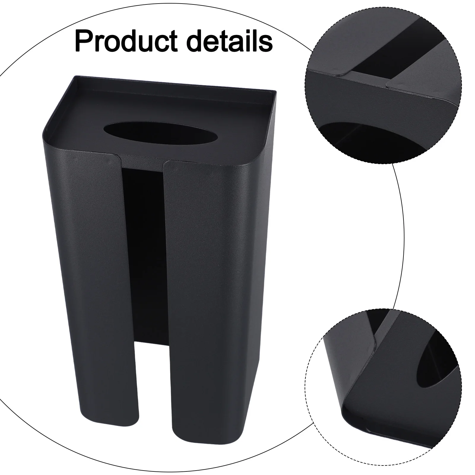 Paper Drawer Box Bag Holder Carbon Steel Grocery Bag Magnetic Suction Magnetic Suction Design  Paper Drawer Box
