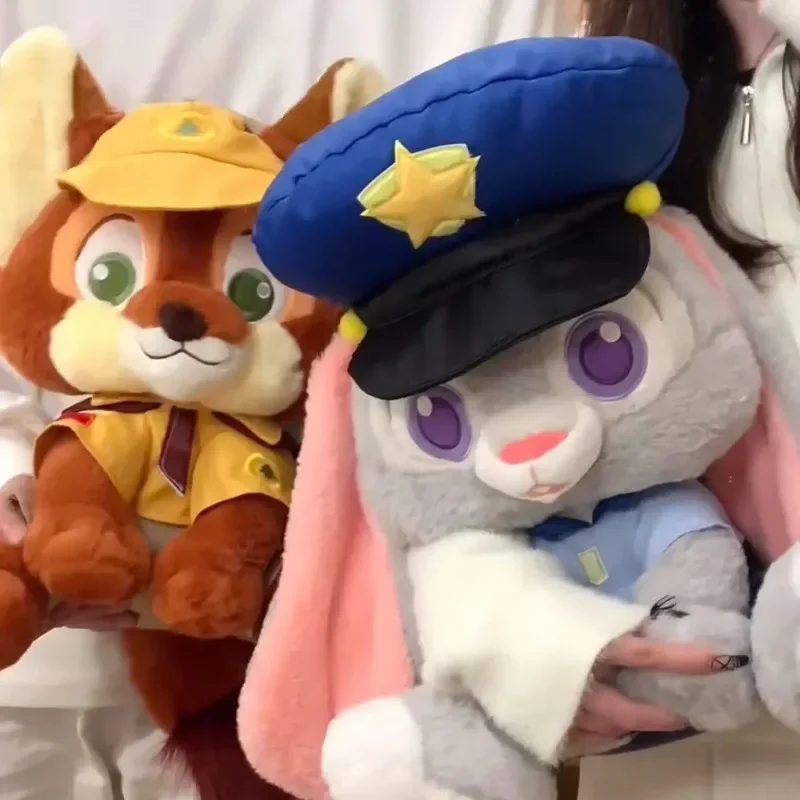 Zootopia Kawaii Judith Nick Plush Toy Cartoon Character Fox Rabbit Animal Giving Girlfriend Christmas Gift