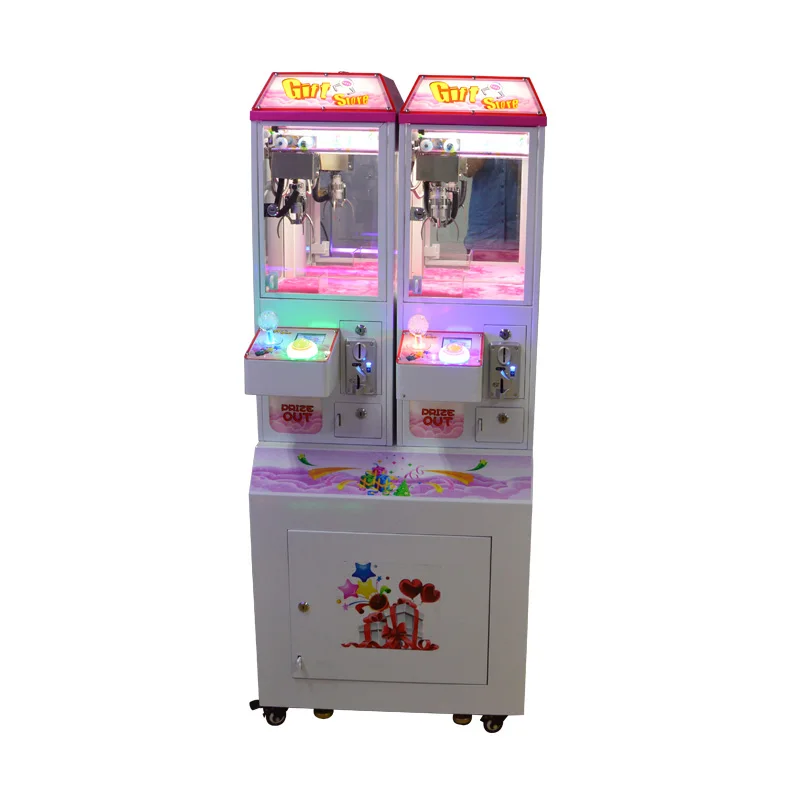 Crawling doll machine, large commercial doll holder, fully transparent coin exchange, internet celebrity scanning code, coin and