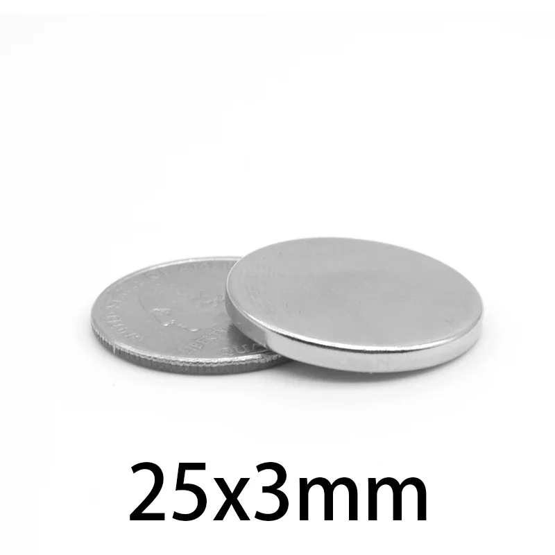 

Мощные магниты 25x3 мм, сильные круглые магниты для холодильника, DIY, здания, научных, поделок, образования 25x3 25*3