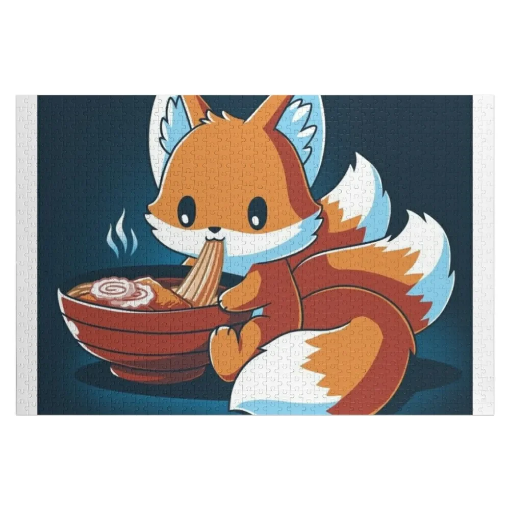 Ramen Kitsune Puzzle Foto Pezzi di puzzle Adulti Idee regalo personalizzate Puzzle regalo personalizzato per bambini