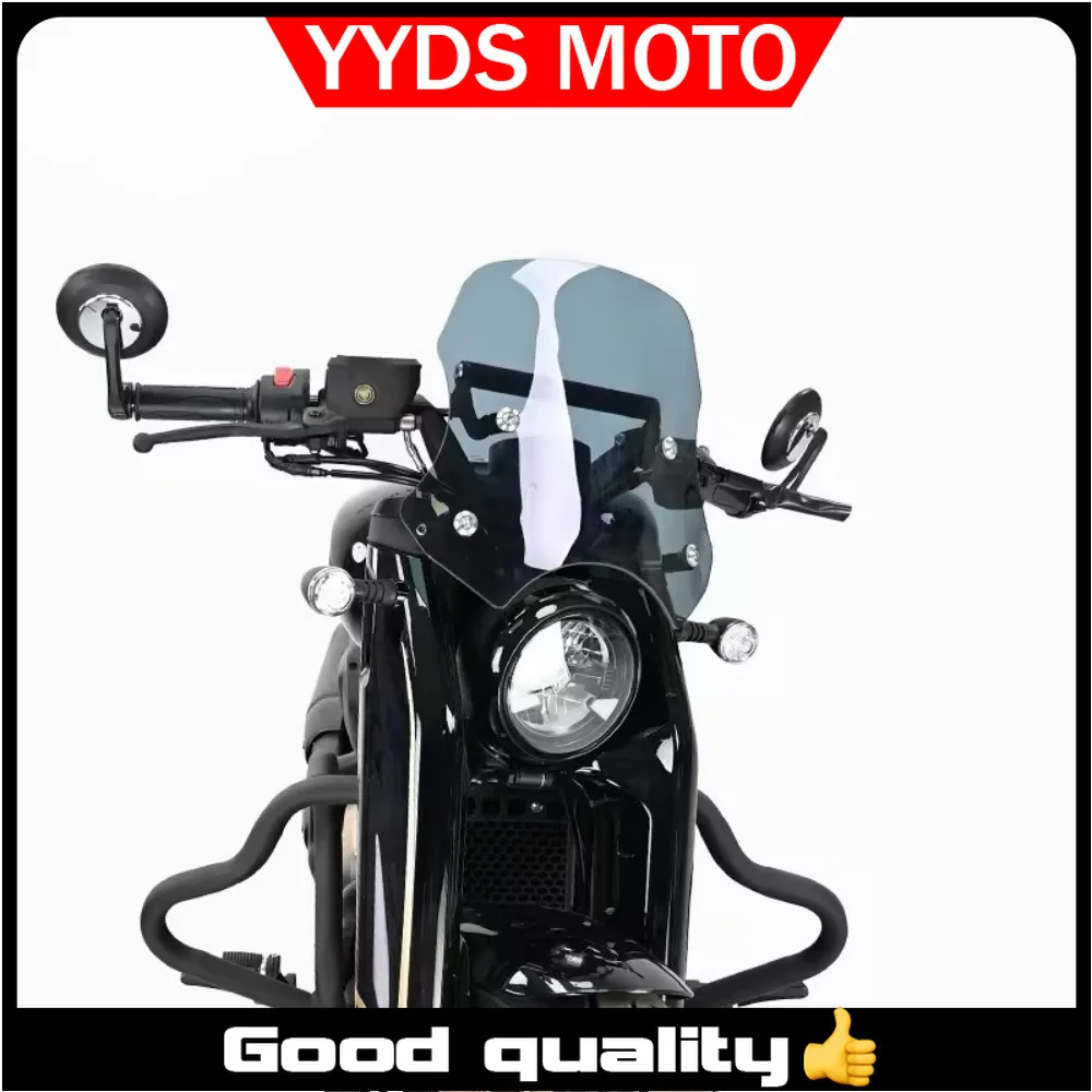 【Good quality】For BENDA Napoleonbob 500 windshield front windshield windshield armrest modification tempered smash-resistant