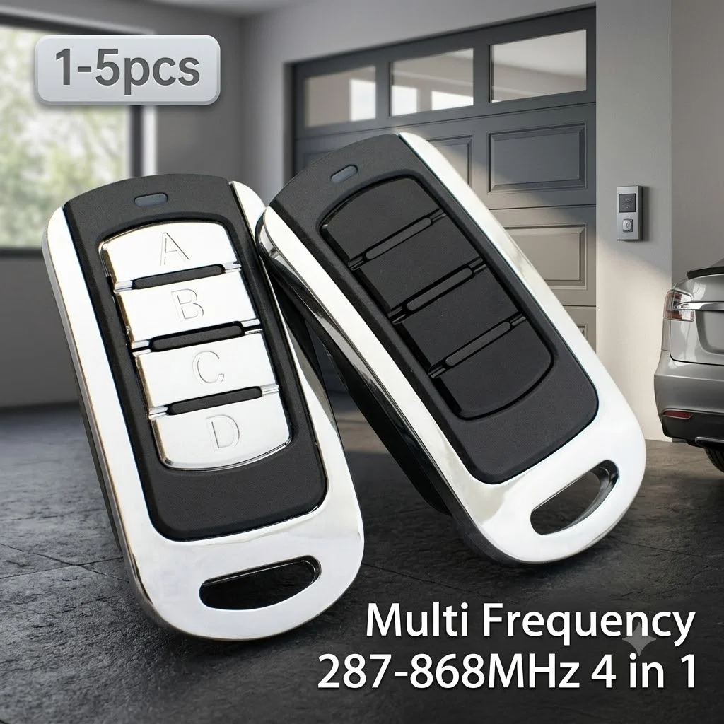 

1-5PCS Multi Frequency 287-868MHz 4 in 1 Garage Remote Clone 434.42mhz 868.35mhz 433.92 Command Transmitter