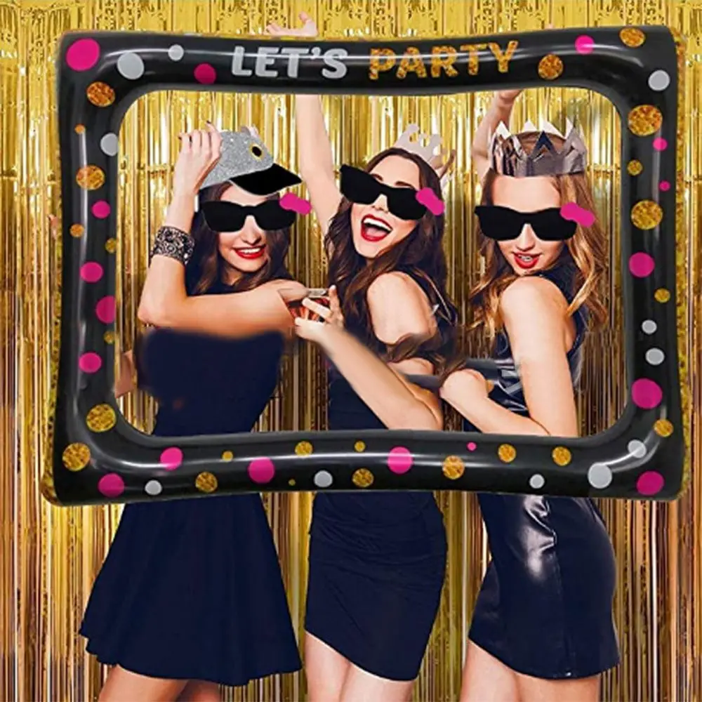 Wedding Carnival PVC  Birthday Party Selfie Picture Frame Photo Booth Props Inflatable Frame Inflatable Photo Frame