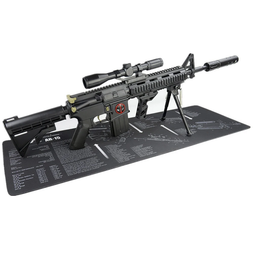 حصيرة تنظيف المسدس مع مخطط أجزاء وتعليمات درع مقاعد البدلاء حصيرة لوحة الماوس مع مخطط أجزاء وتعليمات لوحة الماوس حصيرة