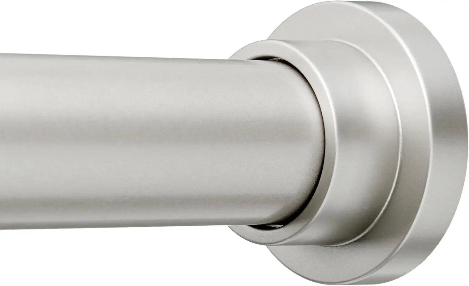 

No Drill Adjustable Indoor Outdoor Tension Curtain Rod, 54-90" Length, Nickel