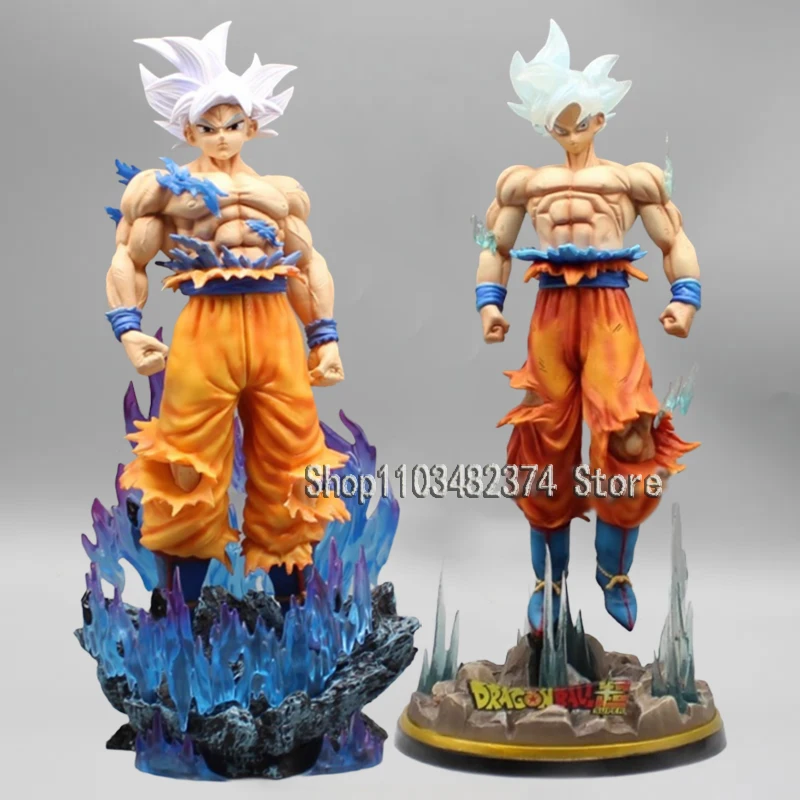 

32cm Anime GK Dragon Ball Super Toys Kakarotto Figure Ultra Instinct Goku Figure White God Model PVC Collection Desk Statue Toy