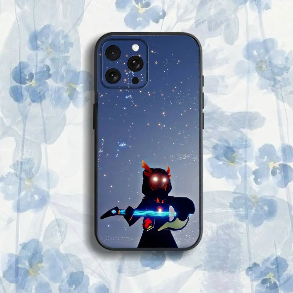 Sky C-Funda de teléfono para niños de la luz para iPhone 17,16,15,14,13,12,Pro,Max,Plus,E,SE4,Air,Mini caja suave negra