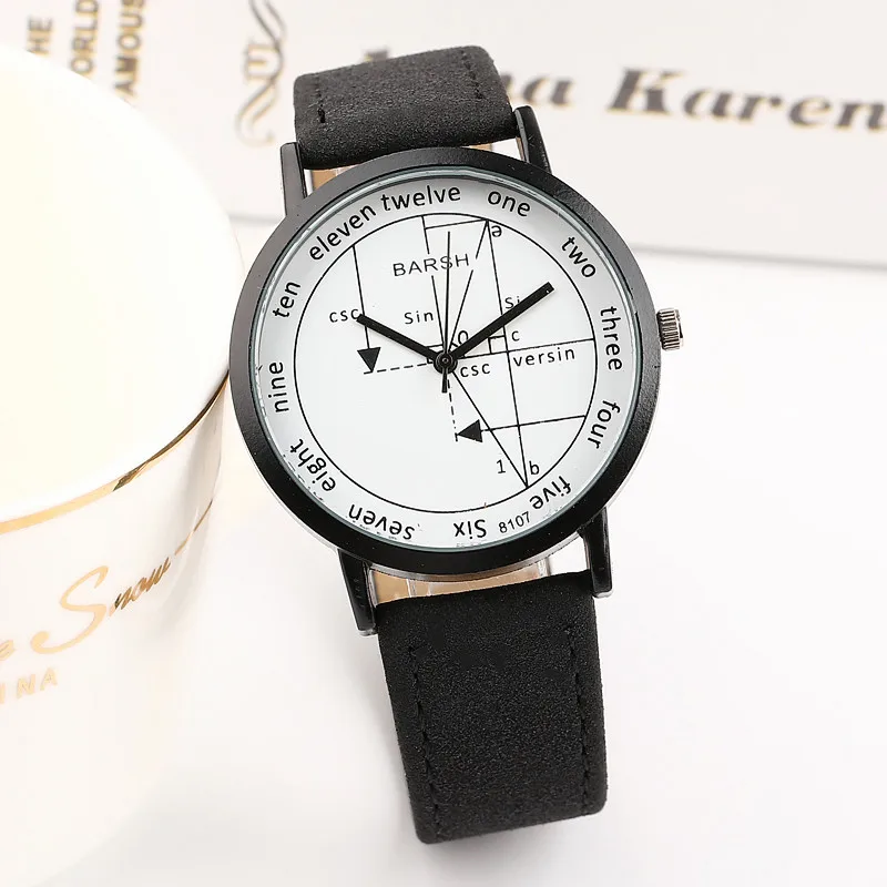 

Physical Mathematical Formula Xueba Watch Women's Simple Temperament Korean Style Male Middle School Student Fashion Trend