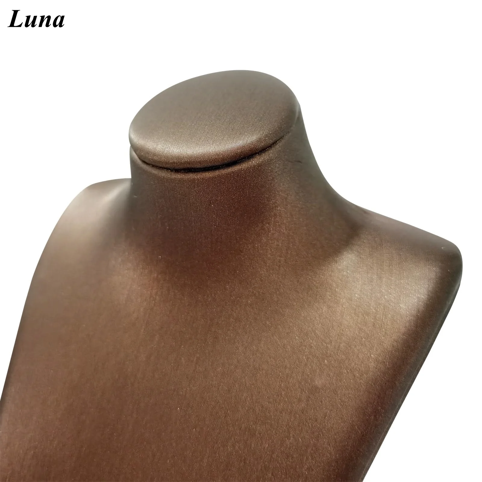 

Brushed Leather 5-Dimensional Jewelry Stand Necklace Pendant Chain Jewelry Bust Display Holder