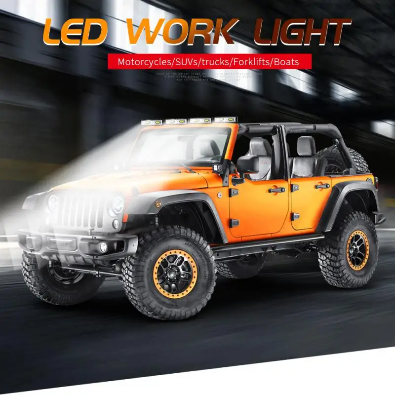 Car Lamps 12v 48w Durable Waterproof Superbright Car Accessories Led Work Light Car Light Spotlight