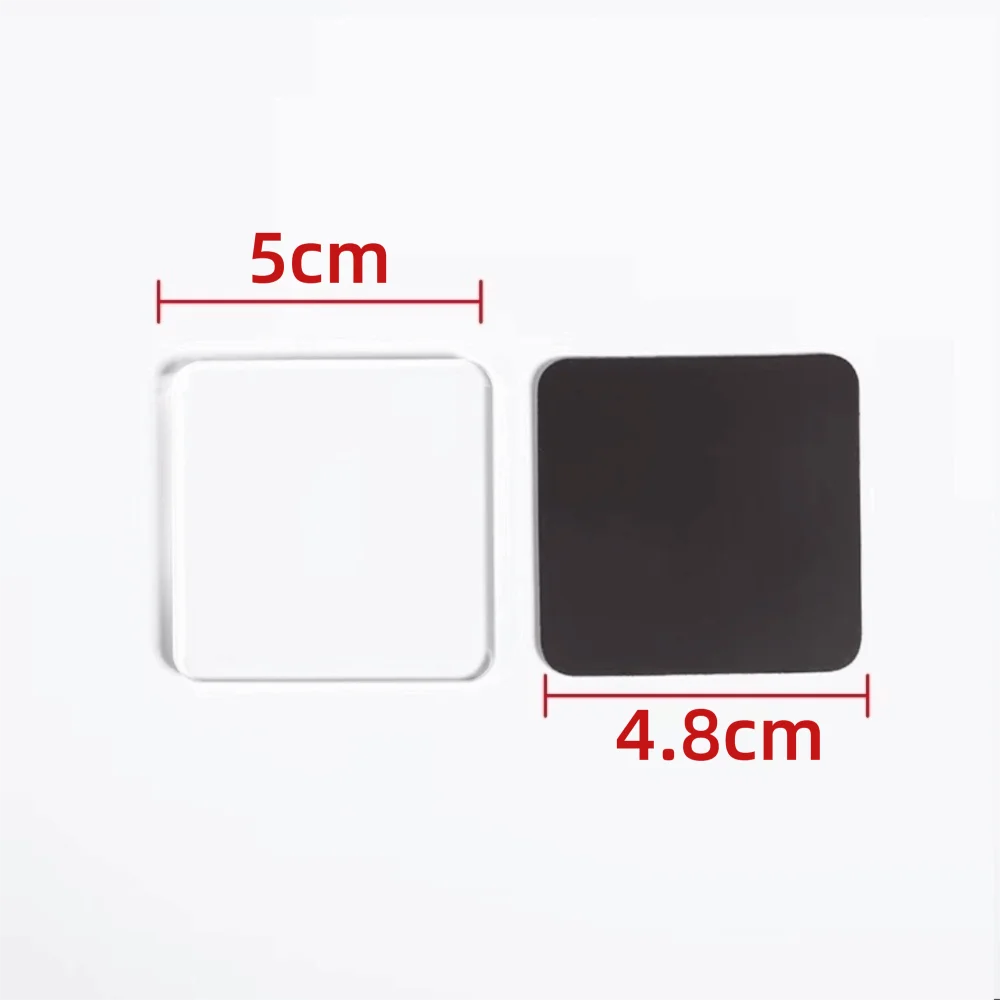 5pcs DIY Handmade Refrigerator Magnet Self-adhesive Transparency Acrylic Fridge Magnet Round with Magnetic Sheet DIY Craft Set - view 6