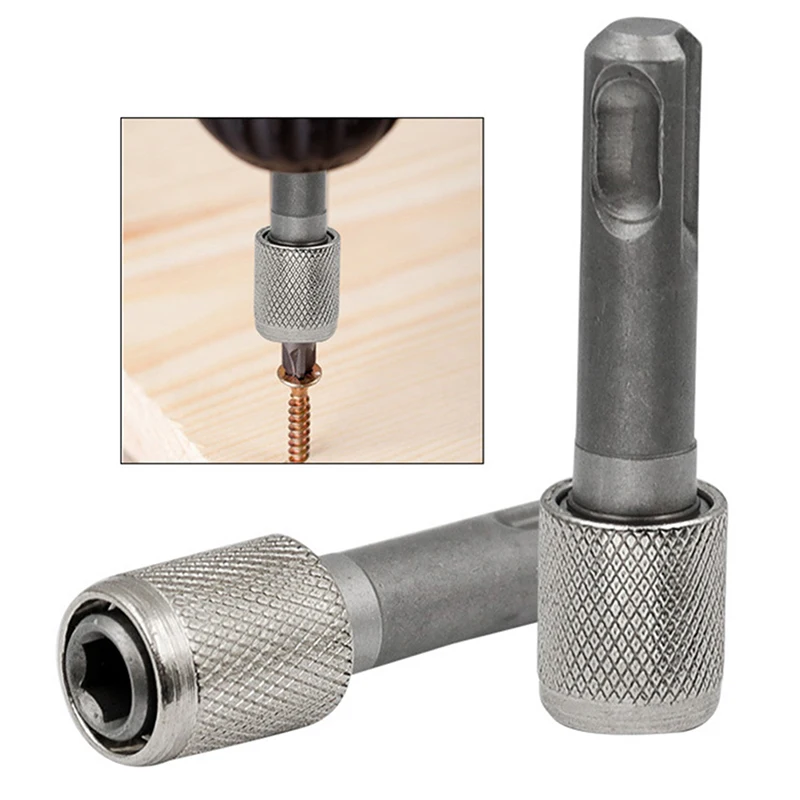 Electric Hammer Conversion Connecting Rod Sleeve Round Shank to Hexagon Converter Impact Drill Head Adapter Tool Texture