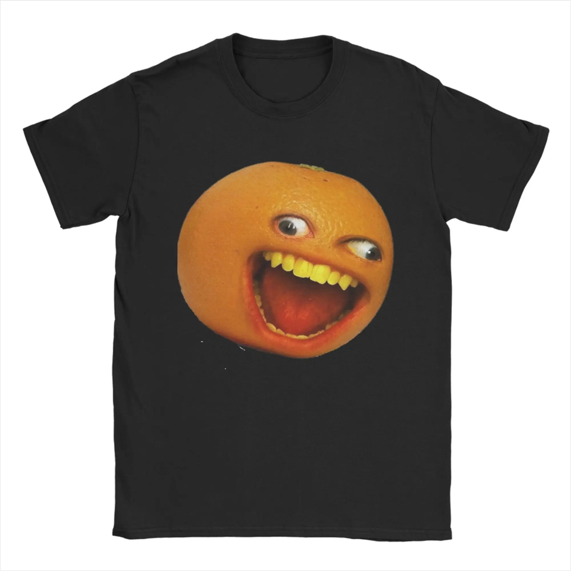 Excited Annoying Orange T Shirt For Men Women 100%Cotton Top Tee Harajuku  Crewneck Short Sleeve
