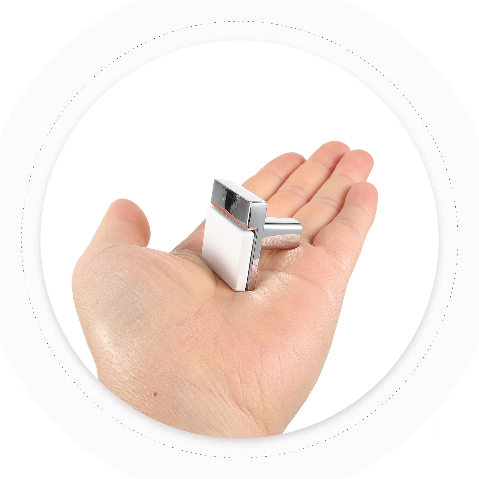 5Pcs Zinc Alloy Cabinet Knobs Premium Material Small Size Lightweight Dresser Drawer Handles Closet Door Pulls Furniture