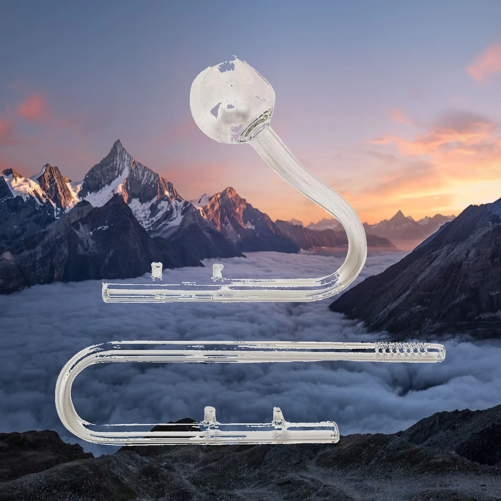 Aquarium 12/16mm Glass Lily Pipe Inflow Outflow The Glass Inlet And Outlet Water