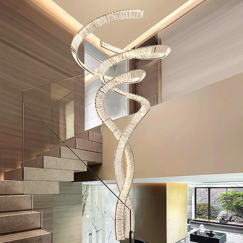 

Modern Minimalist Home Decoration Chandelier for Luxury Living Room Staircase Villa Hall Pendant Lamp Interior Lighting Fixture