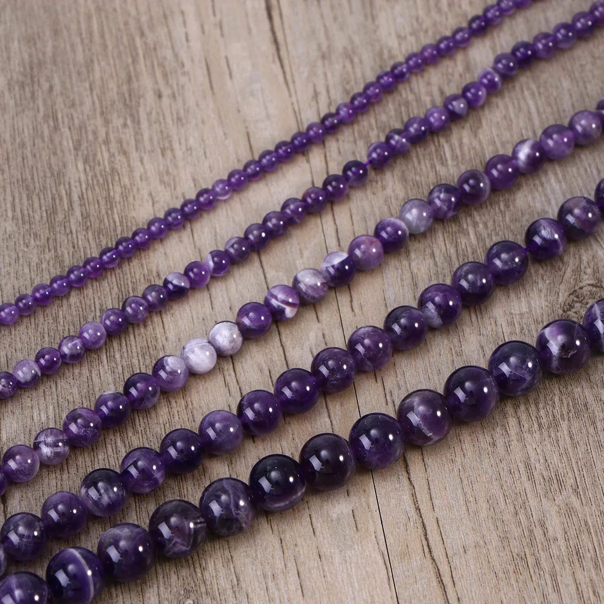 

6Mm Purple Crystal Beads Diy Jewelry Making Supplies For Necklace Bracelet Handcraft Spacer Beads Crafting Loose