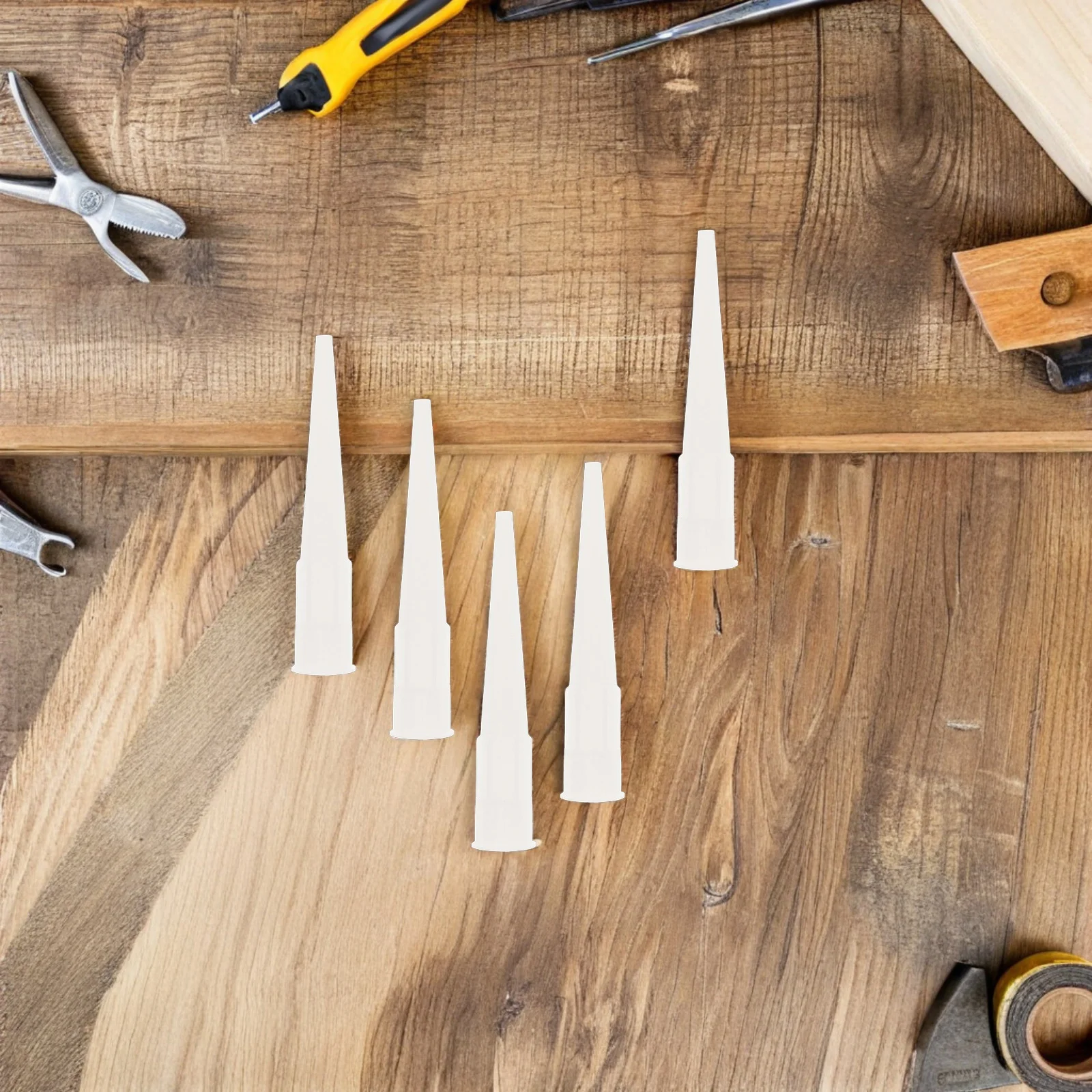 

10Pcs Hard Glue Caulk Nozzle Tips Durable Plastic Long Caulking Applicator for Glass Tile Tool Caulk Tool