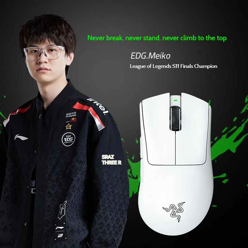 Deathadder V3pro Professional Edition Mouse Wireless 2.4G Esports Computer Game Ergonomic Chicken Eating Mouse Colorful cool