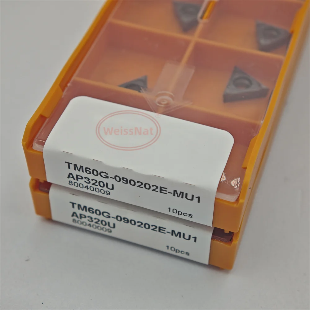

TM60G-06T101E TM60G-090201E TM60G-090202E TM60G-110201E TM60G-110202E TM60G-140301E -MU1 AP320U Carbide Insert TM60G Inserts