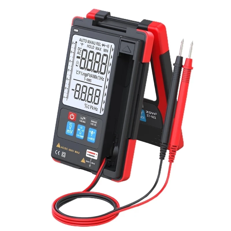 

ZOYI Small Convenient Handle Tester ZT-922 Digital Multimeter Voice Controlled AC/DC Resistance Meter Voice Controlled