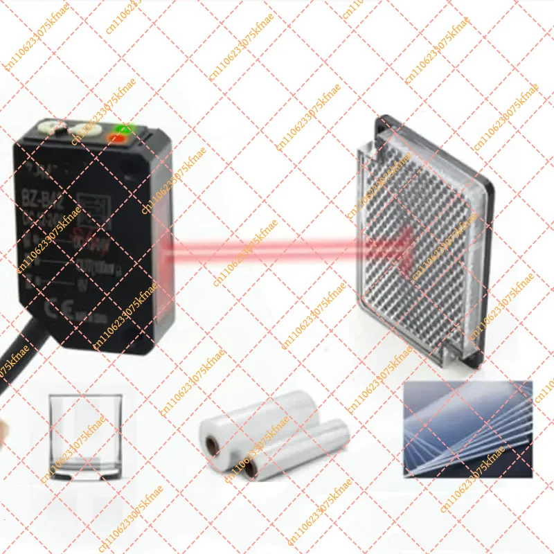 Transparent & Translucent Detection Sensor | Photoelectric Switch with Mirror Reflection Film for Glass/Blister Disk