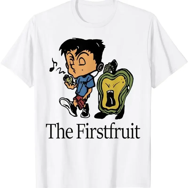 

The Firstfruit Cartoon Character Graphic Cotton Crew Neck T Shirt Short Sleeve Trip Tee