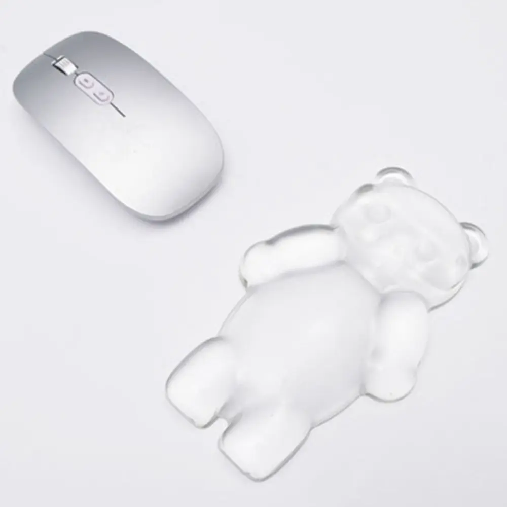

Waterproof Cartoon Bear Mouse Pad Hand Rest Cute Design Anti-slip Mouse Pad Soft Material Comfortable Wrist Guard Mouse Pad