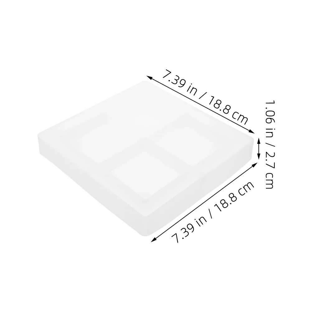2 قطعة DIY منفضة سجائر قوالب سيليكون مربع صياغة راتنجات الايبوكسي تصميم مستقر المسيل للدموع ديكور المنزل الفريد