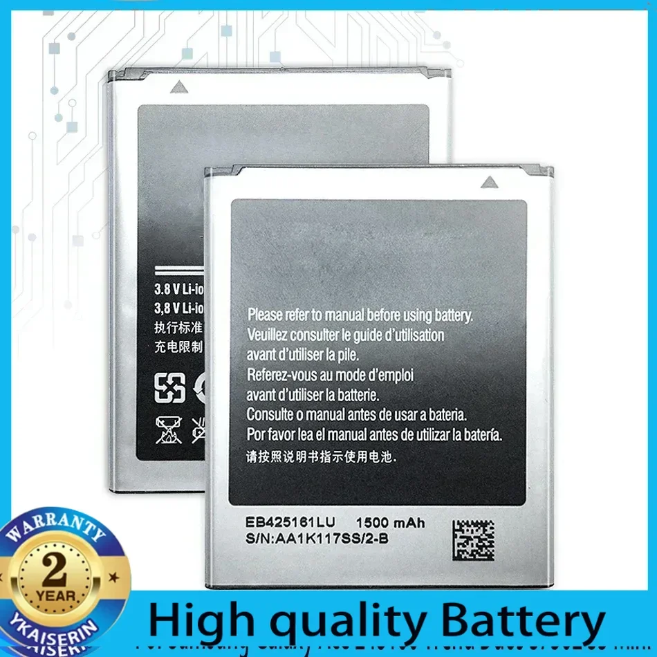 EB425161LU Battery for Samsung Galaxy Ace 2 I8160 Trend Duos S7562 S3 Mini I8190 S7580 Ace 2 3 Duos GT-S7GT-S7272 Phone Bateria