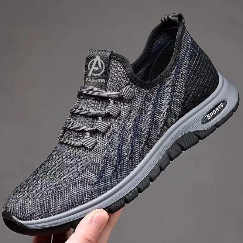 Men's shoes spring and summer versatile running shoes breathable mesh middle-aged father casual walking sports shoes