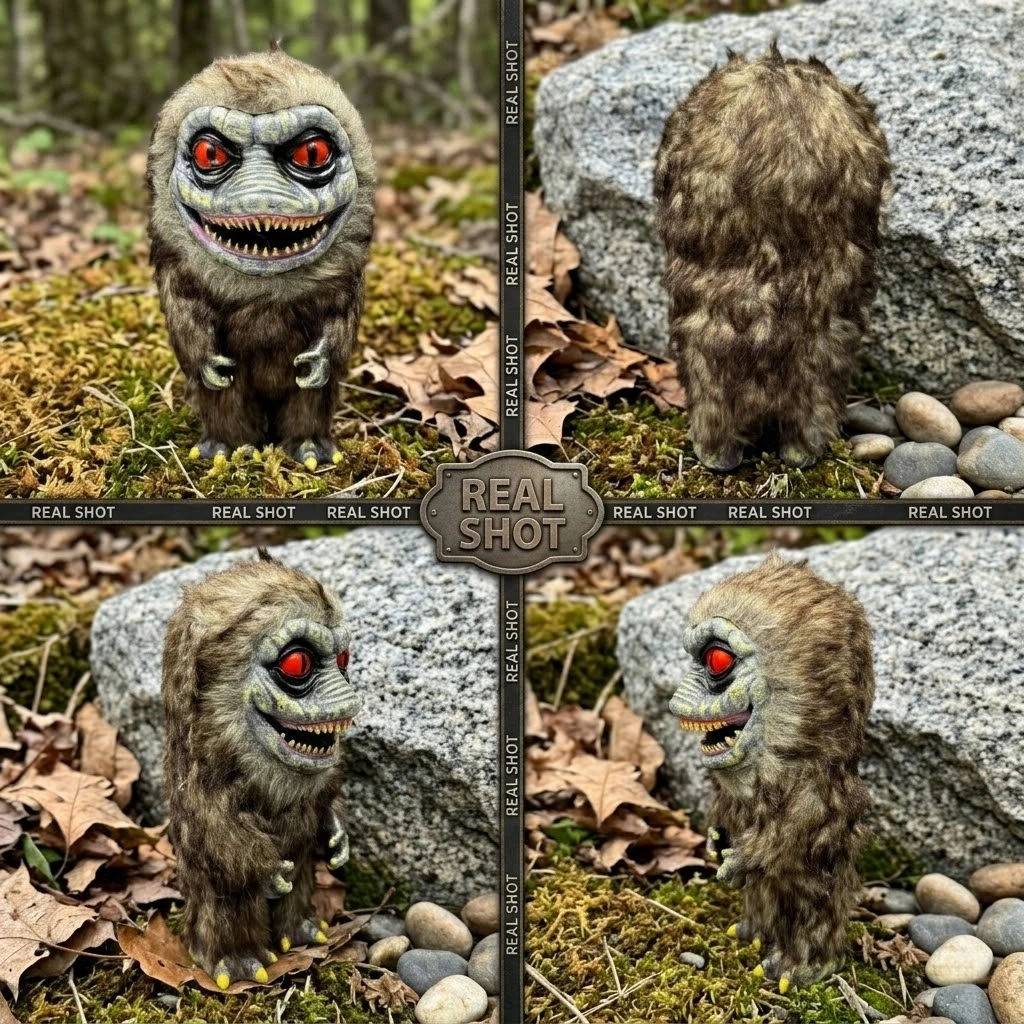 Gruselige Alien-Monster-Puppe, lustiges Horror-Spielzeug für erwachsene Fans, Halloween-Requisite & Vintage-Sammlerstück – Detail 2