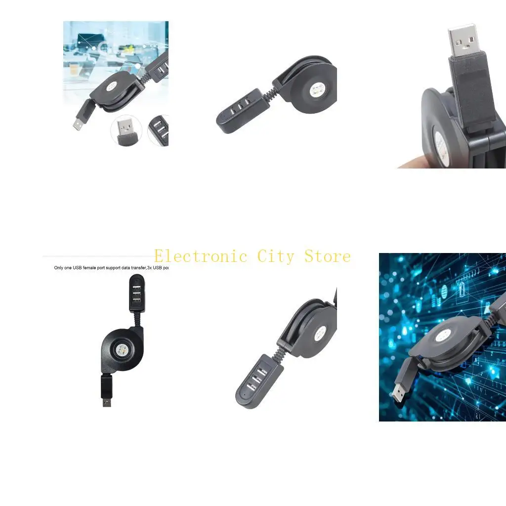 

Cable Splitter USB2.0 обеспечивает одновременный источник питания для 3 мобильных устройств Hu8d