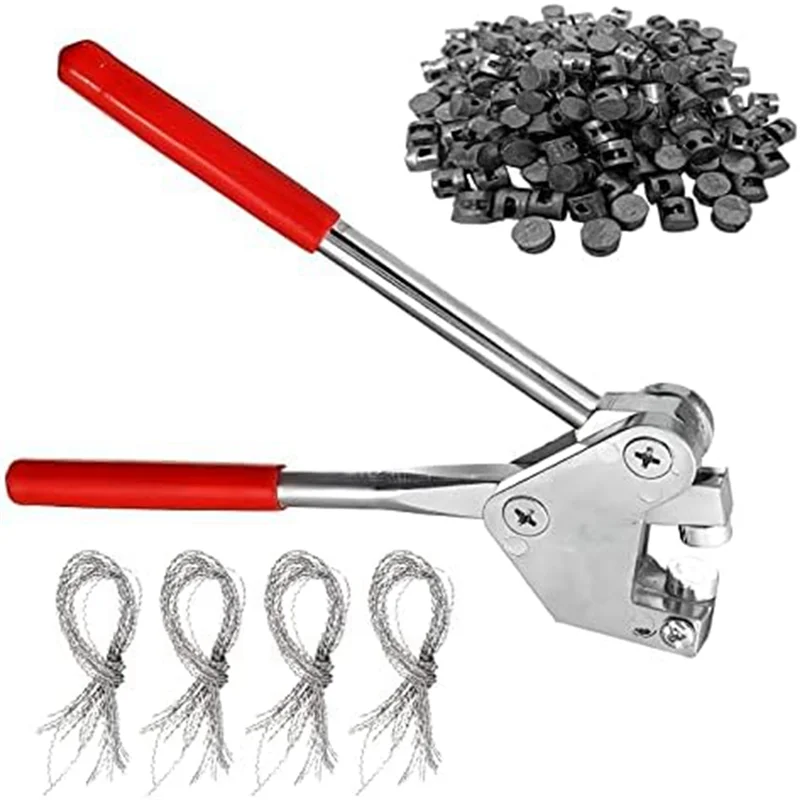 Sealing Pliers Set - Sealing Crimper , 60 Pcs Lead Seals, 60 Pcs Steel Wires - Perfect For Lead Diameter 10Mm-Hot