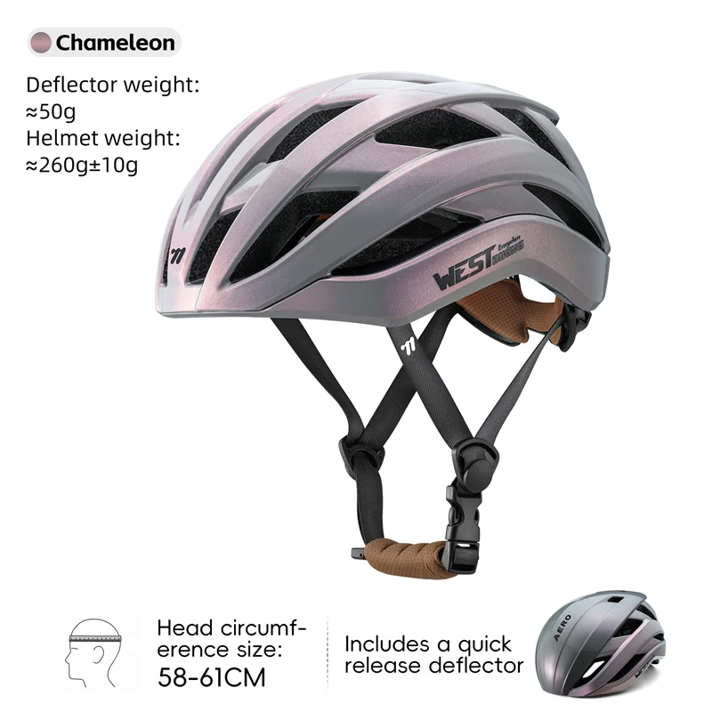 

WEST BIKING Cycling Helmet Integrally-molded Helmets Multicolor Aerodynamic Helmet Couples Sport Deflector Helmets Safety Hat